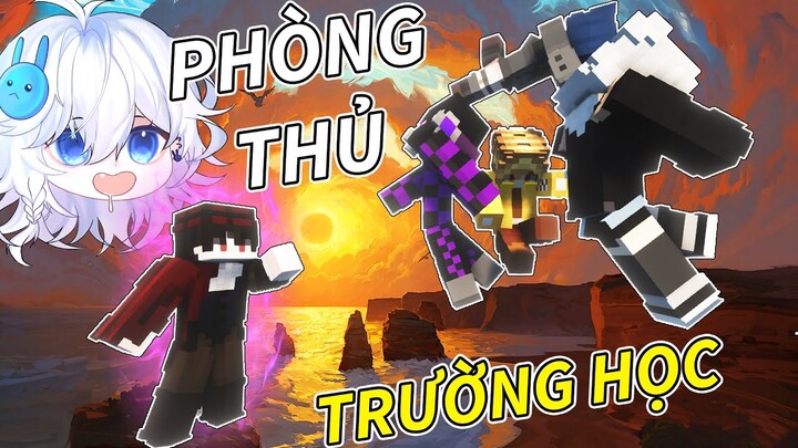 Minecraft VŨ TRỤ SIÊU NHIÊN (Phần 2) #9 - BẢO VỆ TRƯỜNG HỌC KHỎI THẾ LỰC XẤU 🌌 vs 🏫