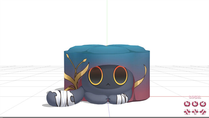 It’s an MMD version with a bouncy, cute feel.