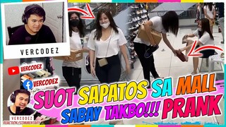 Suot Sapatos Sa Mall Sabay Takbo Prank | Funny Videos Compilation | VERCODEZ (REACTION VIDEO)