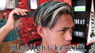 semir keren cowok, putih Highlight