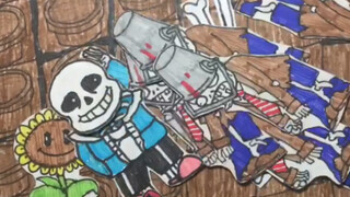 [Painting]Sans VS Dr. Zomboss|<Undertale> × <Plants vs. Zombies>