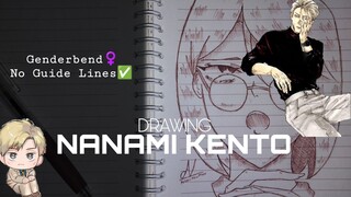 VERSI CEWEK LAGI⁉️ || DRAWING NANAMI KENTO || JUJUTSU KAISEN