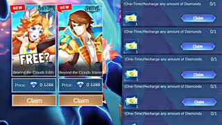 NEW! FREE! CLAIM YOUR FREE BEYOND THE CLOUD SKIN AND 18X TOKEN DRAW! FREE SKIN!| MOBILE LEGENDS 2023