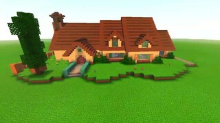 Phineas and Ferb House(smaller) in Minecraft!!! (with interior)