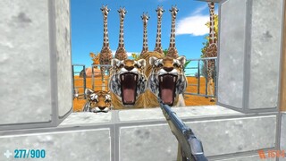 Psycho Animals Attack my Safari Camp. Animal Revolt Battle Simulator