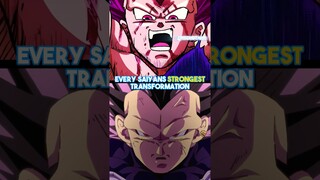 Every Saiyans STRONGEST Form In Dragon Ball Super #shorts #dragonballsuper