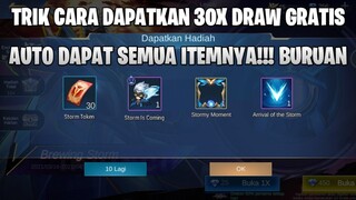 TRIK CARA DAPATKAN 30X DRAW GRATIS LAGI DI EVENT VALE - BREWING STORM | MOBILE LEGENDS BANG BANG