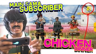 CHICKEN DINNER MAIN SAMA SUBSCRIBER - PUBG MOBILE INDONESIA