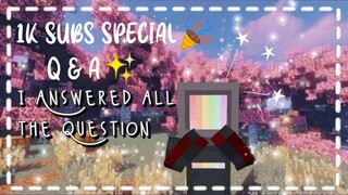 🦋1k SUBS SPECIAL 🎉 Q&A✨Answering all the Questions 💖 | The girl miner ⛏️