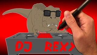 DJ Rexy's New Look - Behind The Scenes of "Dinosaurs Be Hungry"