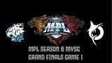 EVOS SG VS TODAK | MPL SEASON 6 MYSG | GRAND FINALS | GAME 1