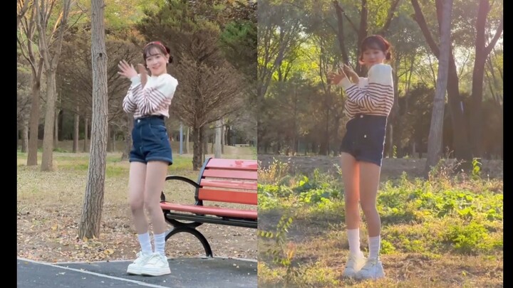 หลี่ จื่อซวน และ โต้วจื่อ เต้นรำไปกับเพลง "Off There Cord" ของ IVE บนหน้าจอเดียวกัน