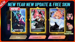 NEW YEAR UPCOMING NEW EVENTS AND FREE SKINS  | MLBB NEW UPDATE  | MLBB