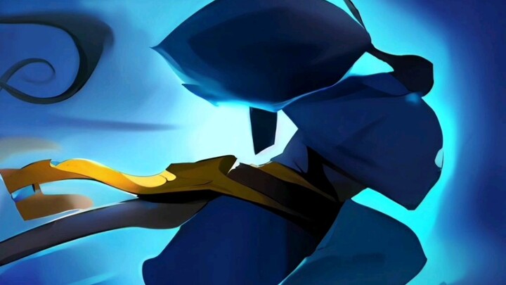 Ikon skill E Yasuo telah beberapa kali dirender menggunakan AI