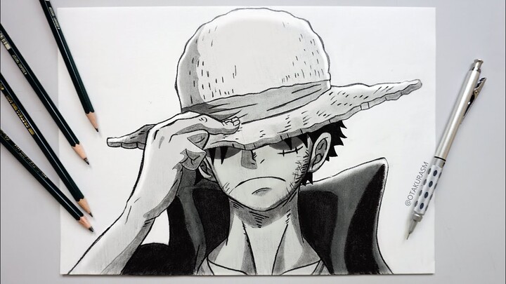 How to Draw Monkey D. Luffy Easy | One Piece (Step by Step)