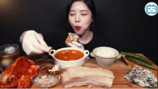 Suyuk, oysters and kimchi Mukbang #amthuc