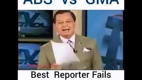 Funny Filipino Reporter Compilation | Abs Cbn vs GMA Epic fail - Bilibili