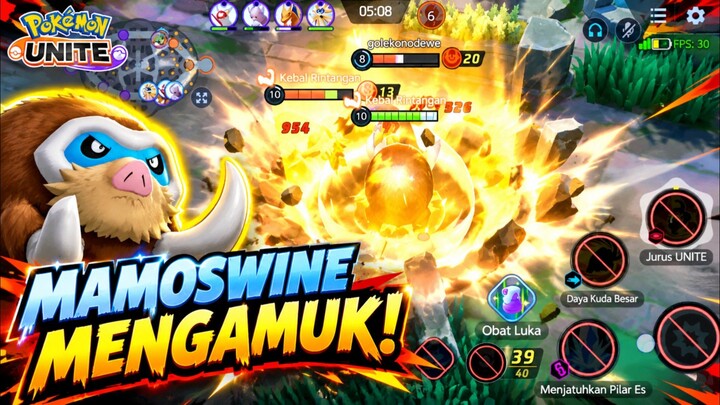 Mamoswine Mengamuk Pokémon unit.
