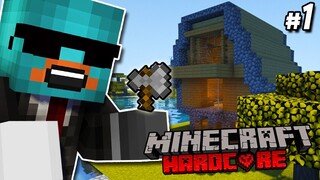 Minecraft Hardcore #1 - UNANG ARAW, 3 Floors na Starter House | 1.18 Minecraft Survival