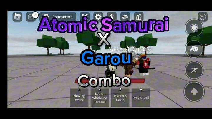 Atomic Samurai X Garou Team Combo |Strongest battlegrounds
