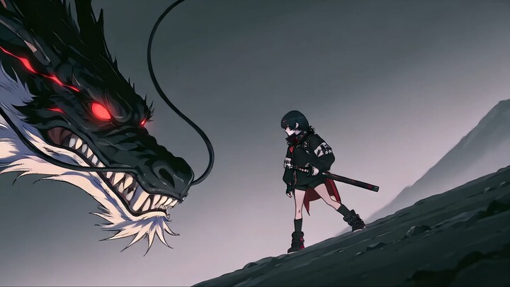 Quick Dragon Cut 🐉#aianimation ⚔️