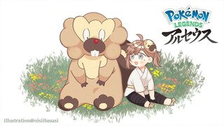 Pokémon LEGENDS アルセウス #3 | アイボウ・・・でかすぎんだろ・・・【にじさんじ/叶】