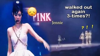 Something went wrong with Jennie 😧| Went off the stage 3 times?!