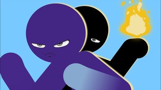 Purple vs Black || Sticknodes || Shark anims ch.