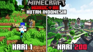 200 Hari di Minecraft Hardcore Hutan Indonesia