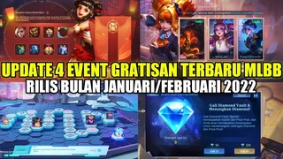 UPDATE 4 EVENT GRATIS TERBARU MOBILE LEGENDS!! RILIS DATE BULAN JANUARI - FEBRUARI 2022