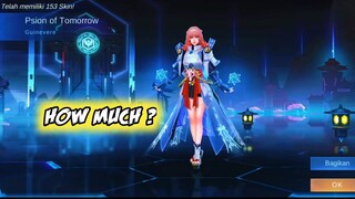 HOW MUCH DIAMONDS FOR GUINEVERE LEGEND "PSION OF TOMORROW" SKIN || GUINEVERE LEGEND SKIN DRAW MLBB