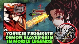 YORIICHI TSUGIKUNI DEMON SLAYER SKIN IN MOBILE LEGENDS