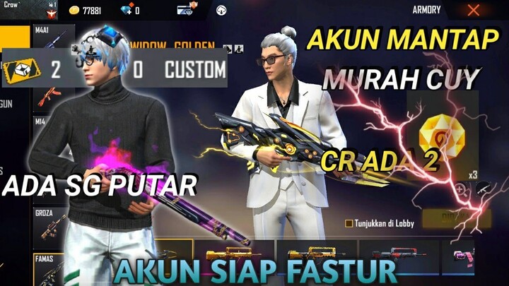 JUAL AKUN FREE FIRE BAJU HITAM POLOS TERMURAH || PART 552