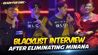 BLACKLIST INTERVIEW after ELIMINATING MINANA EVOS in MPL PH S13 PLAYOFFS . . . 😮