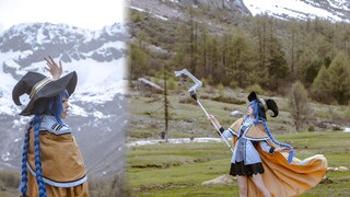[Re:Zero - Roxy cosplay] Shooting cosplay in a scenic spot at an altitude of 3k5!