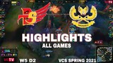 Highlight BTS vs GAM (All Game) VCS Mùa Xuân 2021 | VCS Spring 2021 | BTS vs GAM Esports