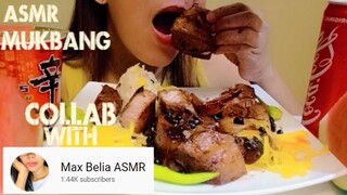 ASMR MUKBANG PORK HUMBA FILIPINO FOOD | EATING SHOW | WHISPERING | COLLAB @Max Belia ASMR