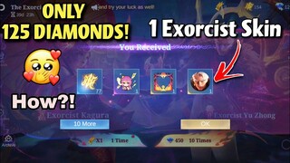 I SPENT ONLY 125 DIAMONDS AND GOT  YU ZHONG EXORCIST SKIN!🤯WATCH TO FIND OUT HOW!!!😲