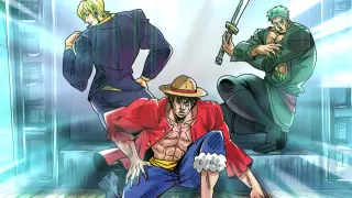 The Straw Hat Pirates with JOJO Images!