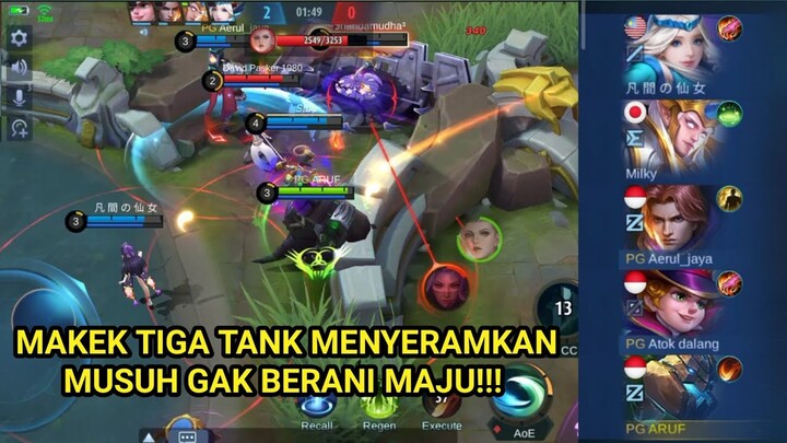 META TIGA TANK MENYERAMKAN!!! MUSUH GAK BERANI MAJU!!!