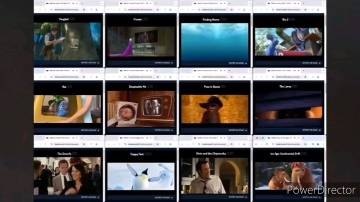 All 12 Movies Playing at the Same Time Vol. 2 Backwards!