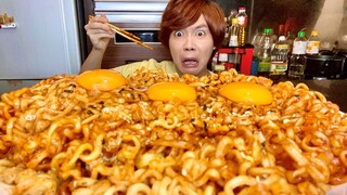 MUKBANG SAMYANG SAMPAI PERUT PECAH...