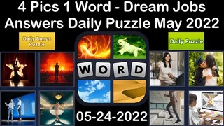 4 Pics 1 Word - Dream Jobs - 24 May 2022 - Answer Daily Puzzle + Bonus Puzzle