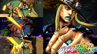 『JoJo群星之战R』全员被杰洛の铁球击中时的表情