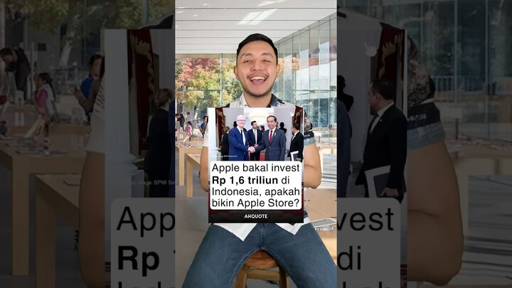 Apple invest 1,6 TRILIUN di Indonesia?! Bikin Apple Store ga nih? #shorts