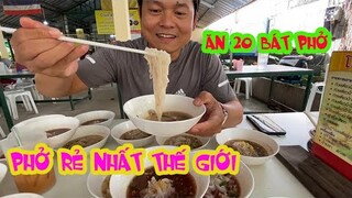 KỶ LỤC ĂN 20 BÁT PHỞ RẺ NHẤT THÁI LAN