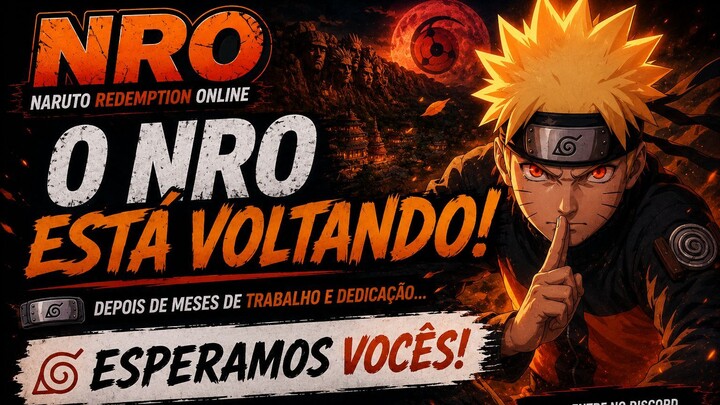 NRO - Naruto Redemption Online - JOGUE GRATIS NOVO JOGO DE NARUTO MMO RPG ONLINE