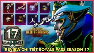 REVIEW CHI TIẾT ROYALE PASS SEASON 17 CHÍNH XÁC 100% | MÙA LẤY CHỦ ĐỀ VỀ HOÀNG TỘC || PUBG MOBILE