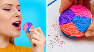 FUN AND GENIUS SCHOOL SUPPLY DIYS || Back To School Pranks And Tricks!