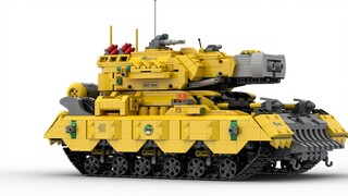 Lego tech moc-Yellow Tank-9527 ใช้งานได้